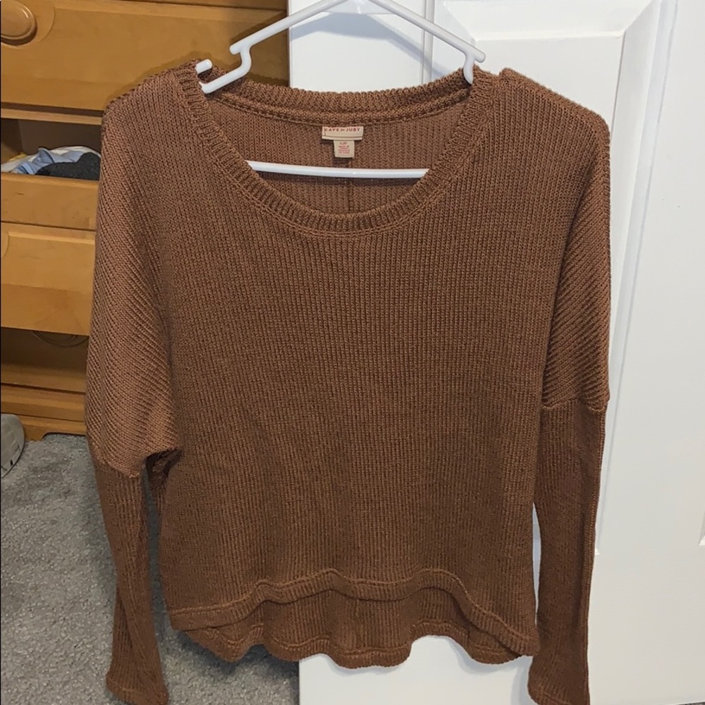 Brown sweater